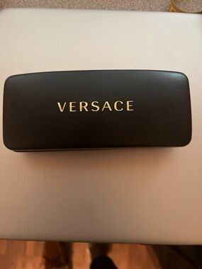 Versace Black and Gold glasses hard Case